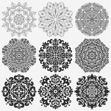 dantel bardak altlığı peçete, mandala, yuvarlak süsleme