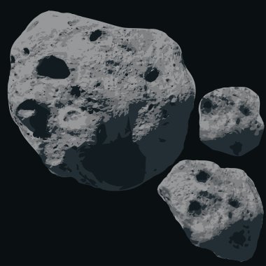 Düşen meteor. Asteroitler