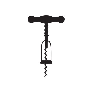 tirbuşon Icon - vektör çizim