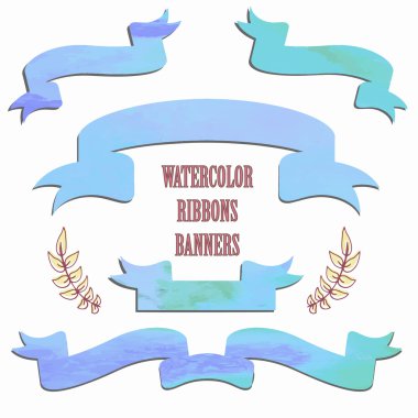 renkli suluboya şeritler