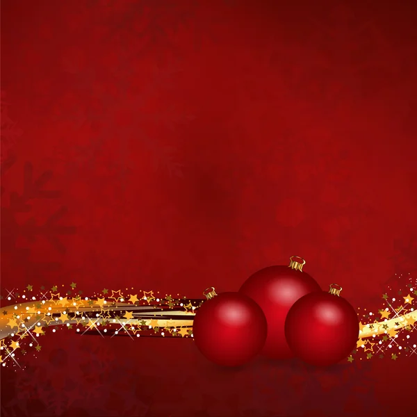 Illustration de Noël rouge — Image vectorielle