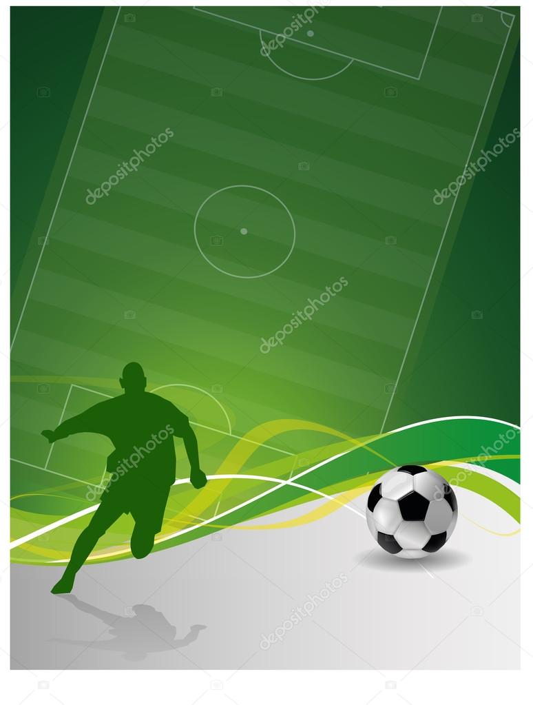 Modern vector eps10 style soccer event template