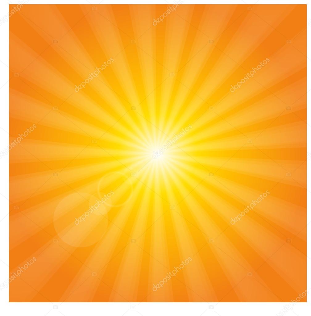 Orange yellow glowing vector eps10 sun background Stock Vector Image by  ©photofeba #52548509