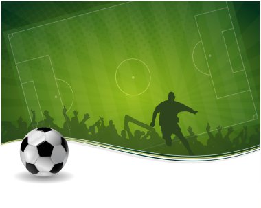 Futbol oyuncu topu ile