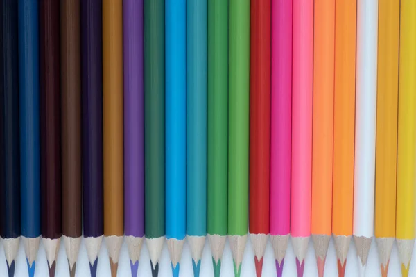 Colored Pencils Close Objects Draw — Stock Photo, Image