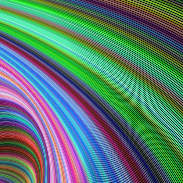 Gestreifter Vortex - farbenfroher fraktaler Hintergrund — Stockvektor