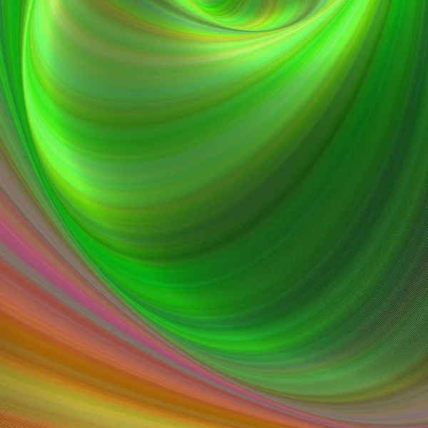 Зеленый и коричневый абстрактный фрактальный фон — стоковый вектор