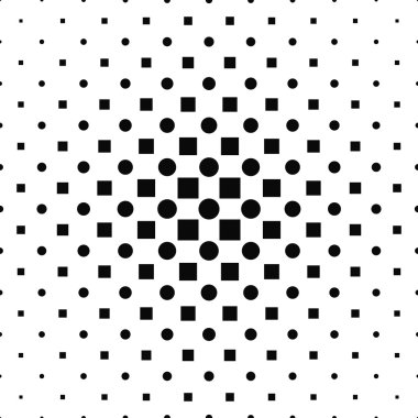 Yinelenen tek renkli kare daire desen