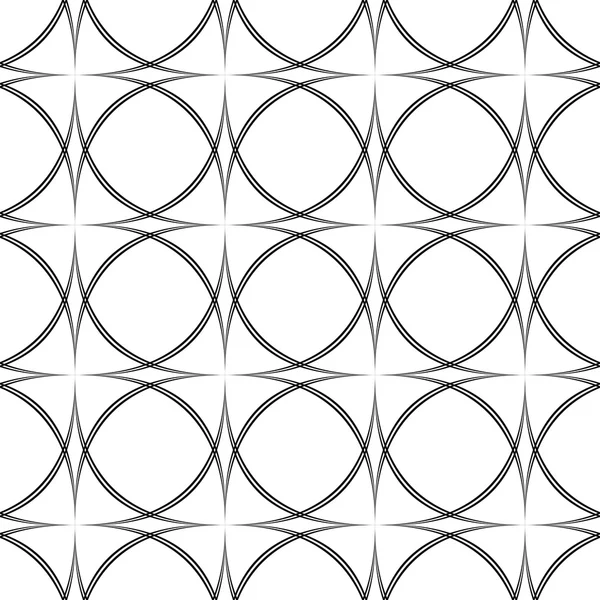 Modèle courbé monochromatique à répétition — Image vectorielle