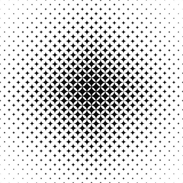 Seamless black and white vector star pattern — Stock Vector