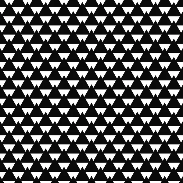 Repeat black and white abstract triangle pattern — Stock Vector