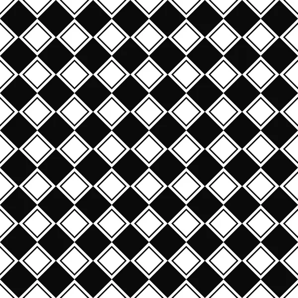 Seamless monochromatic square pattern — Stock Vector
