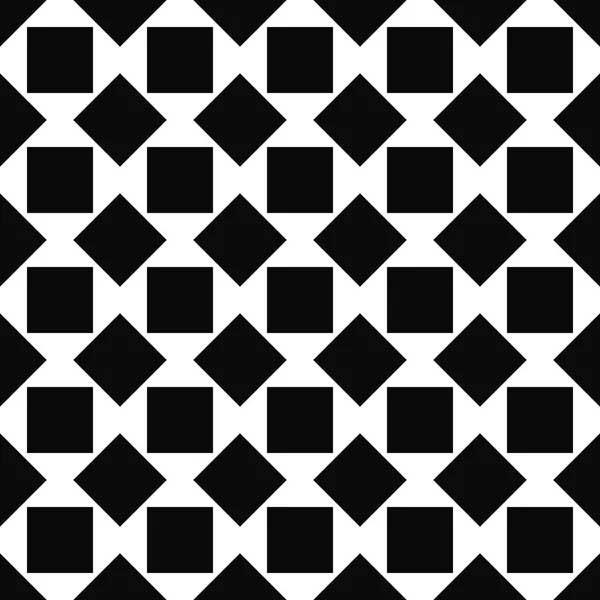 Repeat black and white abstract square pattern — Stock Vector