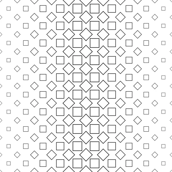 Repetir patrón cuadrado vectorial monocromo — Archivo Imágenes Vectoriales
