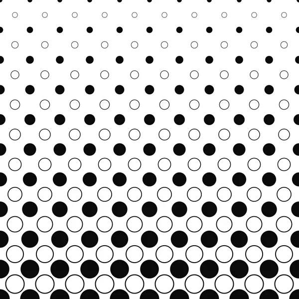 Seamless black and white abstract circle pattern — Stock Vector