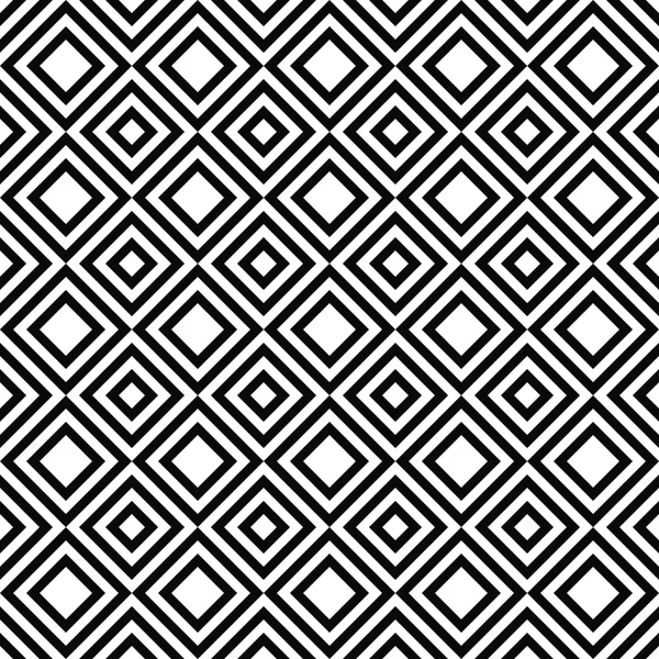 Seamless black and white square pattern — Stock Vector