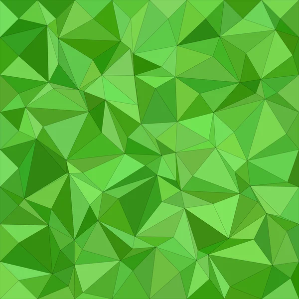 Vert irrégulier triangle mosaïque fond design — Image vectorielle