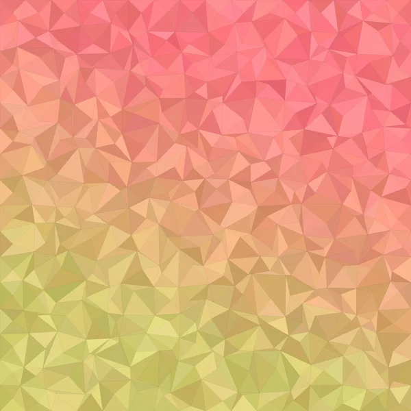 Gele rode onregelmatige driehoek mozaïek achtergrond — Stockvector