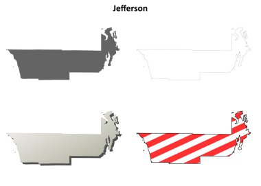 Jefferson County, Washington anahat harita seti