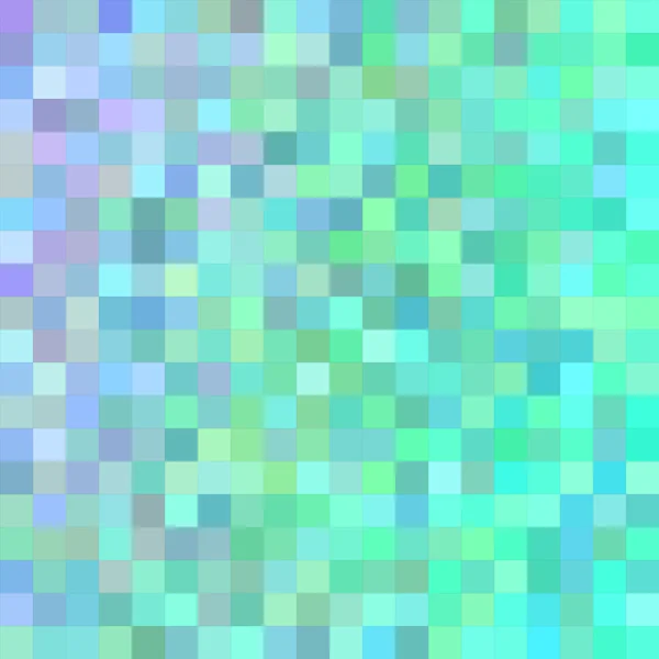 Cyan couleur carré mosaïque fond design — Image vectorielle