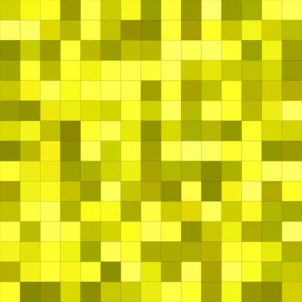 Amarillo cuadrado mosaico vector fondo diseño — Vector de stock