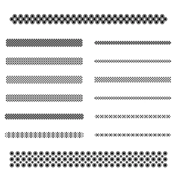 Graphic design elements - page divider line set — Stock Vector