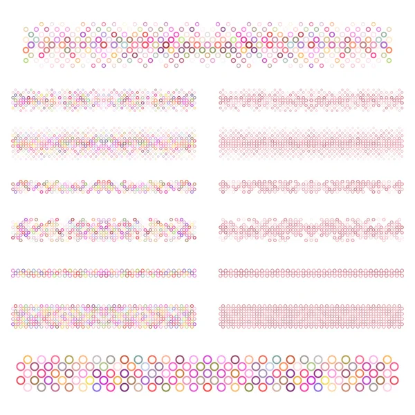 Elementos de diseño gráfico - conjunto de líneas de diseño de círculo — Archivo Imágenes Vectoriales