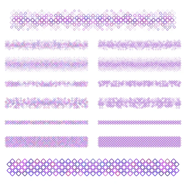 Design elements - purple divider line set — Stock Vector