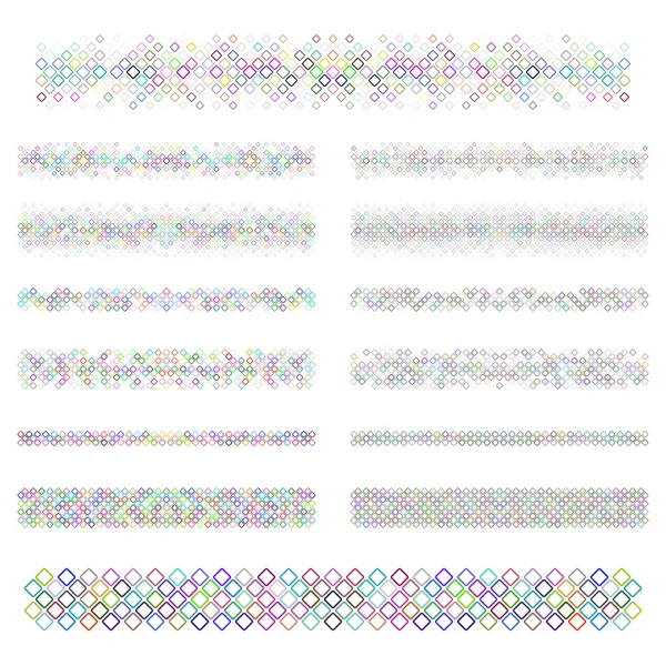 Elementos de diseño - sistema de línea divisoria multicolor — Archivo Imágenes Vectoriales