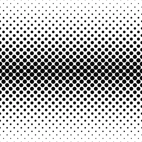 Modèle de cercle vectoriel monochrome répété — Image vectorielle
