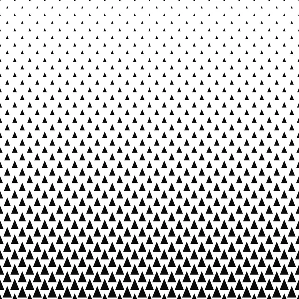 Repeating black and white vector triangle pattern — Stock Vector