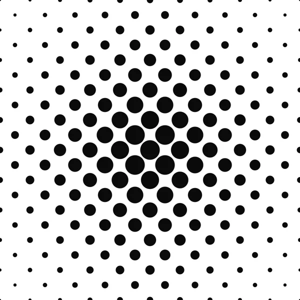 원활한 흑백 벡터 원형 패턴 — 스톡 벡터