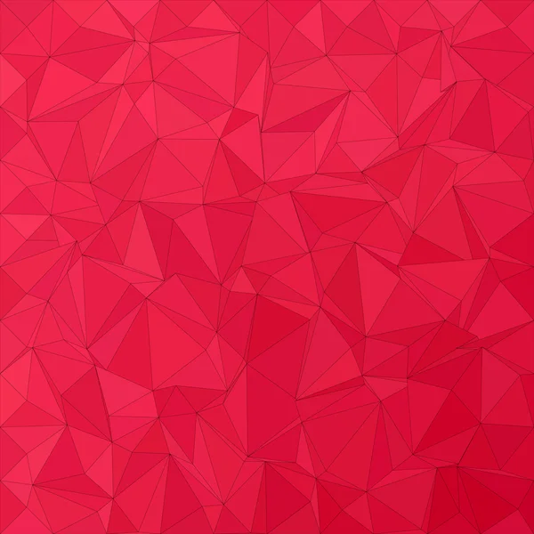 Crimson irregular triangle background design — Stock Vector