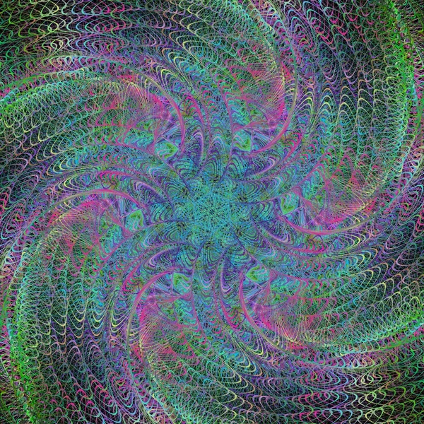 Fondo de diseño fractal colorido brillante abstracto — Vector de stock