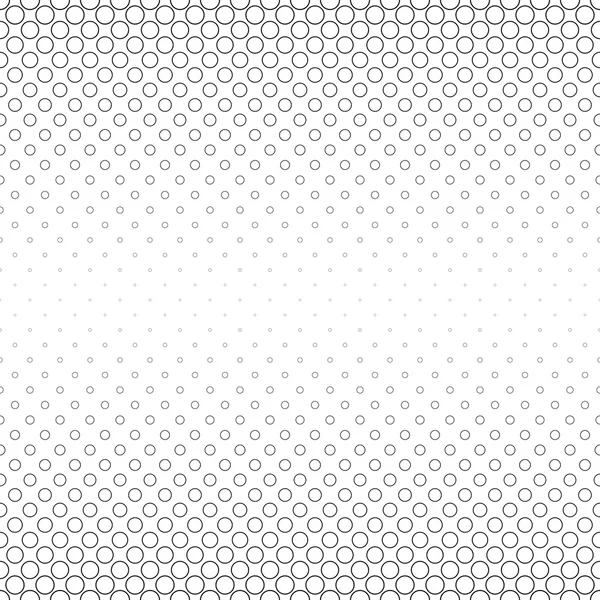 Modèle de cercle abstrait blanc noir sans couture — Image vectorielle
