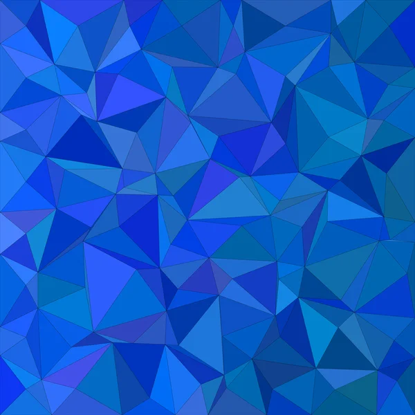 Blau unregelmäßige Dreieck Mosaik Hintergrund — Stockvektor