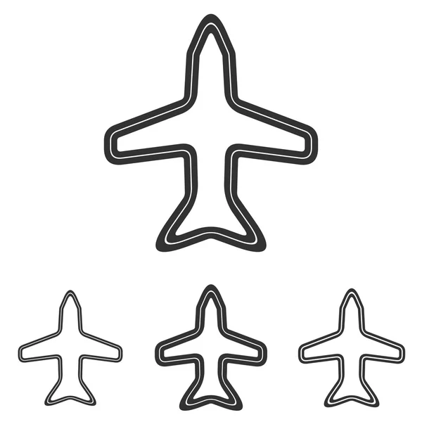 Línea aeropuerto logo diseño conjunto — Vector de stock