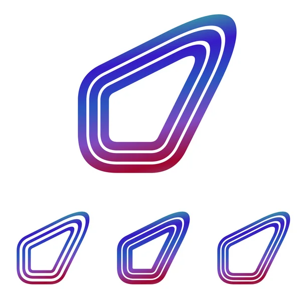 Μπλε κόκκινο τεχνολογία λογότυπο σχεδιασμό που — Διανυσματικό Αρχείο