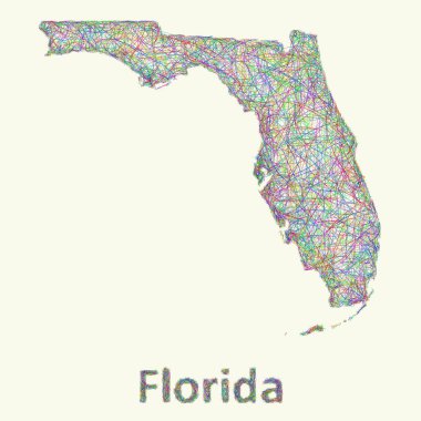 Florida çizgi sanat Haritası