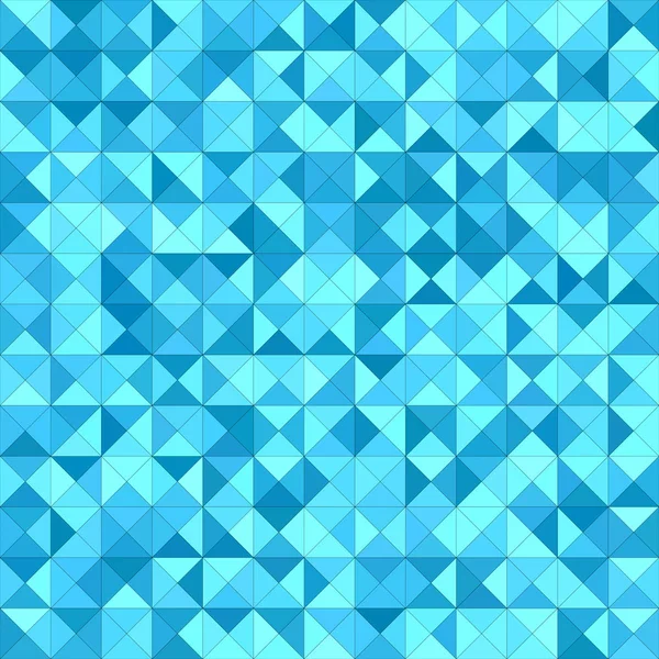 Light blue triangle mosaic background design — Stock Vector
