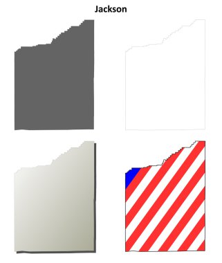 Jackson County, Oregon anahat harita seti