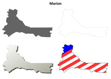 Marion County, Oregon anahat harita seti