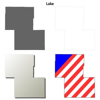 Lake County, Oregon anahat harita seti