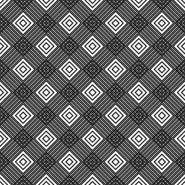 Kesintisiz beyaz siyah vektör desen tasarım