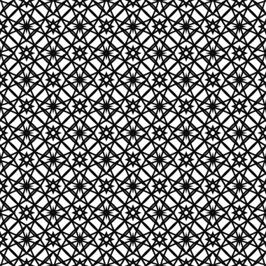 Kesintisiz beyaz siyah vektör ızgara desen