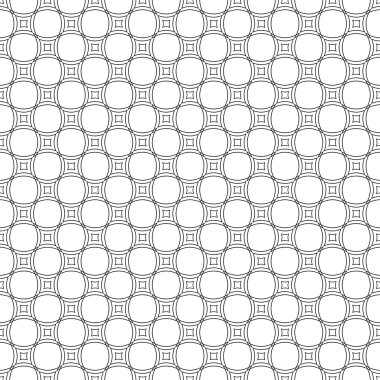 Sorunsuz siyah beyaz eğri çizgi deseni