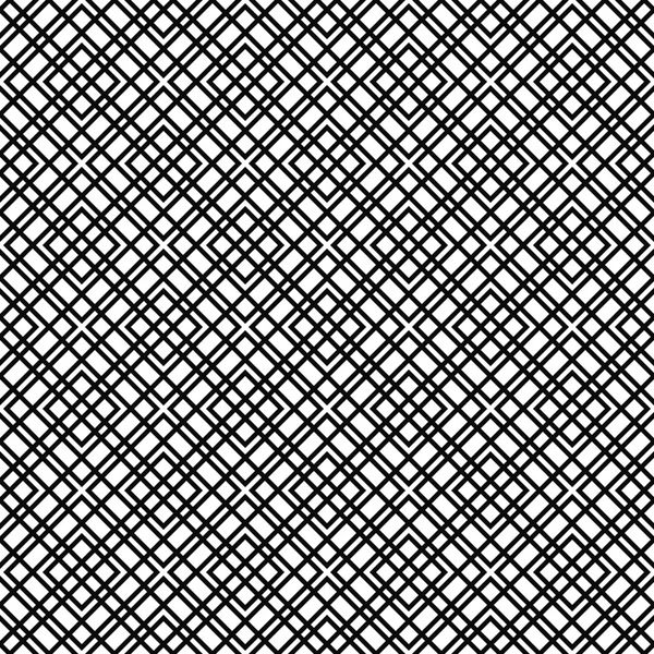 Repeating black and white grid pattern design — Stock Vector