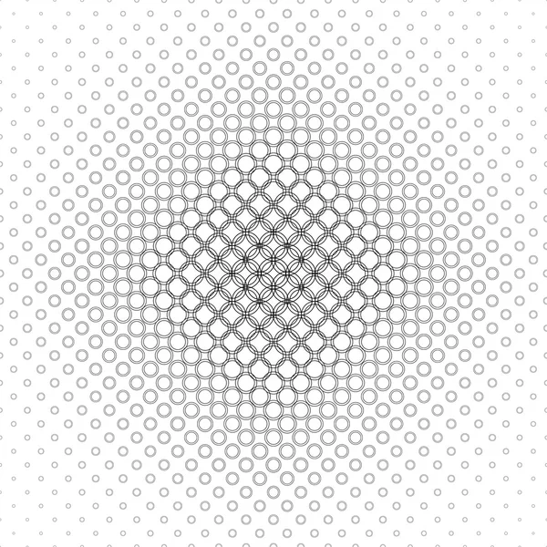 Monochrome circle pattern design — Stock Vector