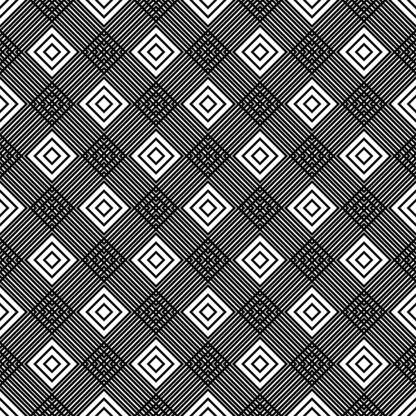 Conception de motif vectoriel noir et blanc sans couture — Image vectorielle