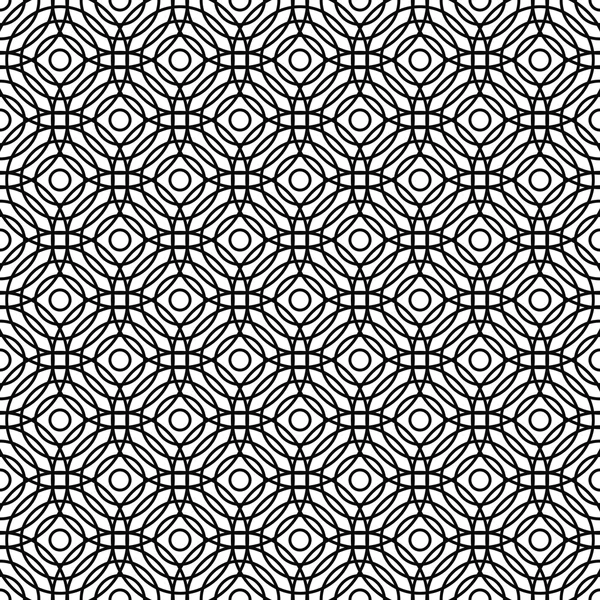 Seamless black and white grid pattern — Stock Vector